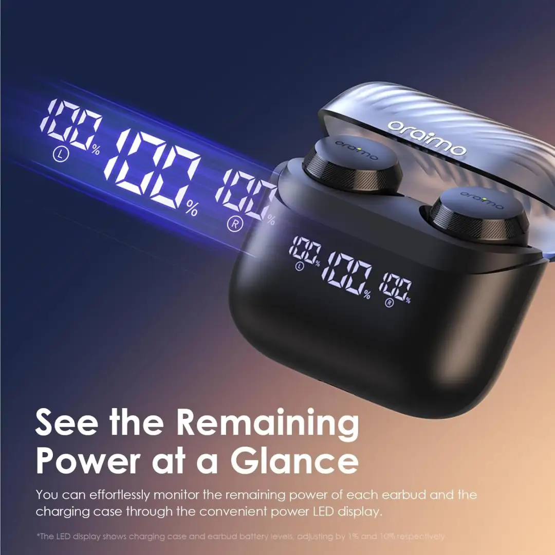 Oraimo AirBuds 4 ENC earbuds with clear call noise cancel