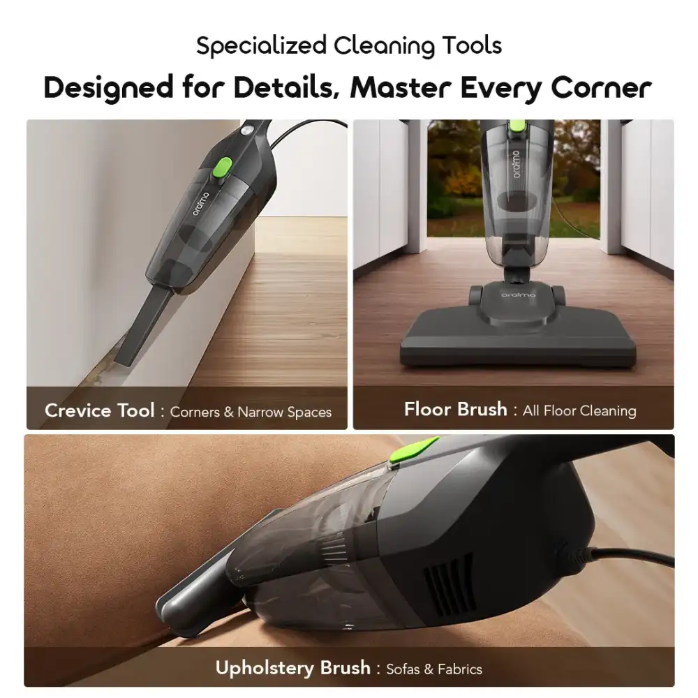 oraimo CordForce Flex 2-in-1 Stick Vacuum Cleaner side view