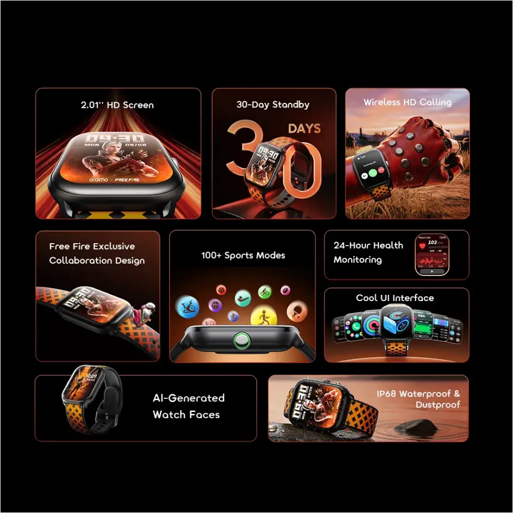 Free Fire edition smart watch