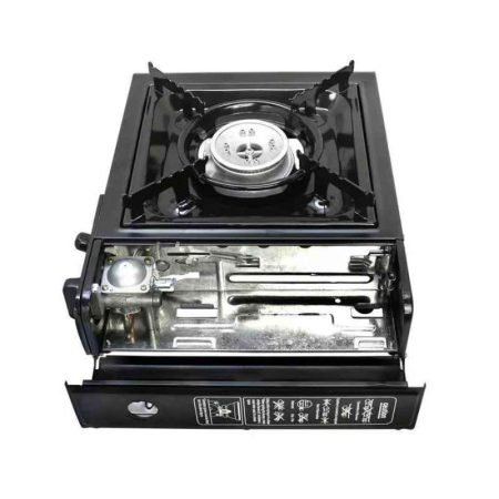 Osel Gourmet Chef Portable Butane Gas Stove with Carry Case, Black