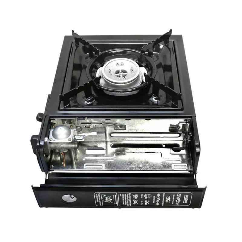 Osel Gourmet Chef Portable Butane Gas Stove with Carry Case, Black