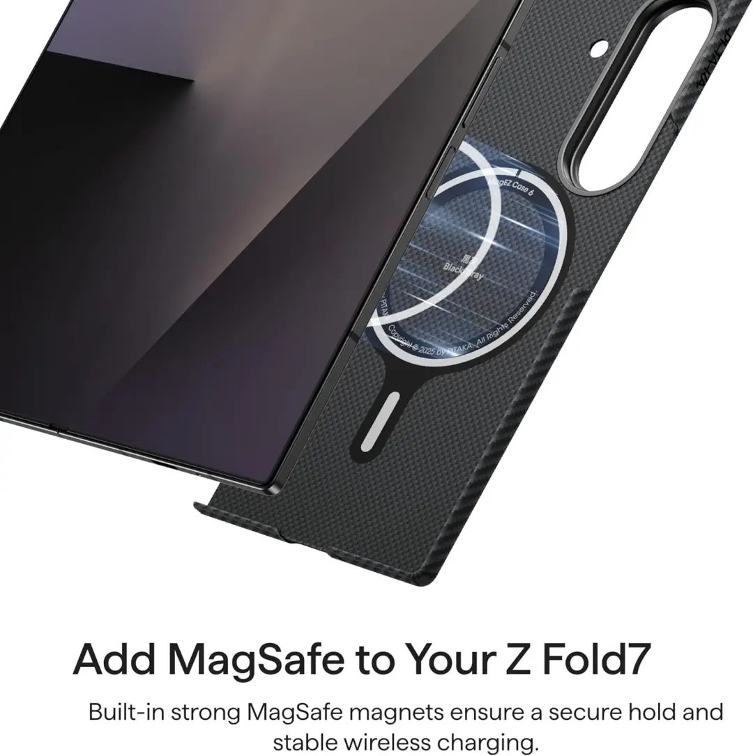 PITAKA Ultra-Slim Case for Galaxy Z Fold7 aramid fiber slim protective cover