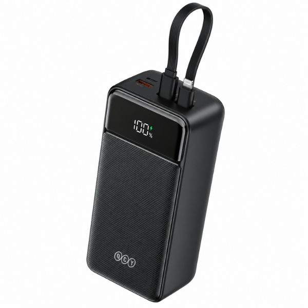 QCY Pulse PB30A 30000mAh Power Bank with Built-in Cables