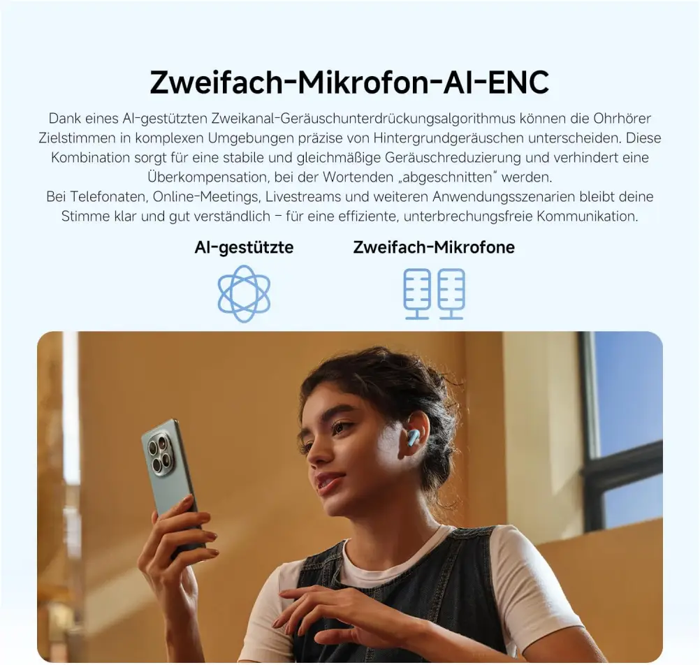 Redmi ANC wireless earbuds close up audio driver