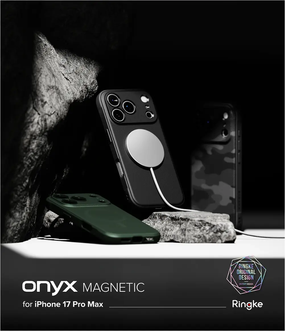 Ringke Onyx magnetic case for iPhone 17 Pro Max rugged design