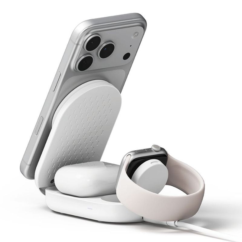 Ringke Qi2 25W 3 in 1 Foldable Magnetic Wireless Charging Stand