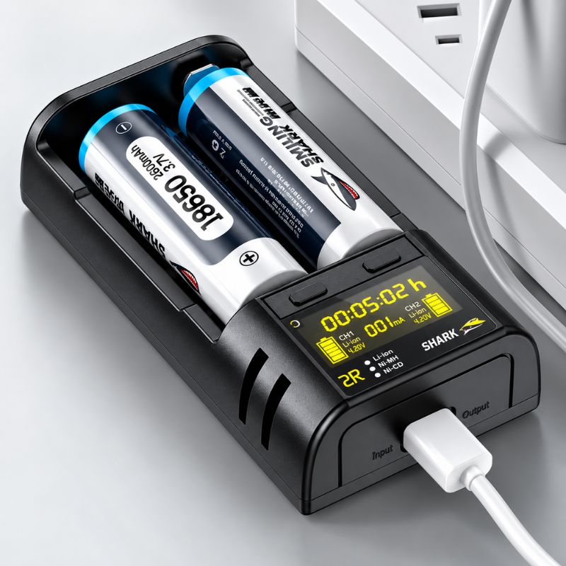 Smiling Shark CD-002R Smart Battery Charger