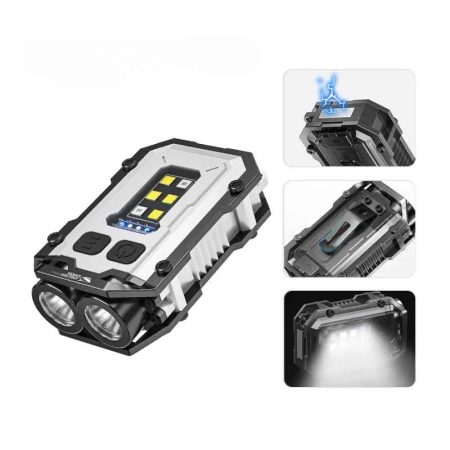 Smiling Shark TIP0019 COB Rechargeable Keychain Work Light