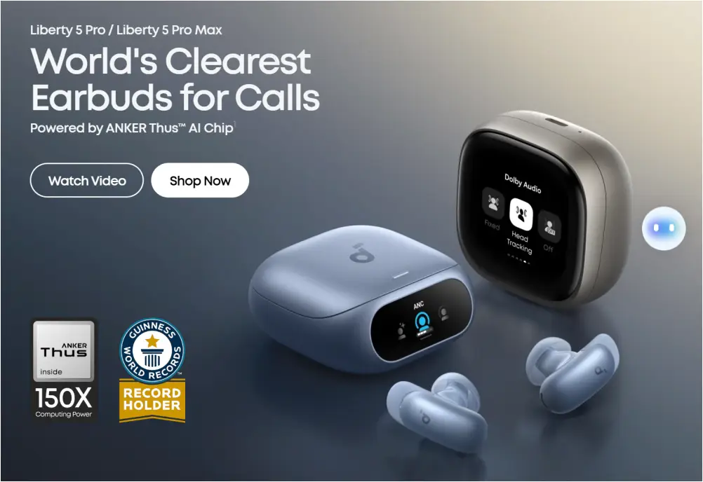 Anker Soundcore Liberty 5 Pro Earbuds design