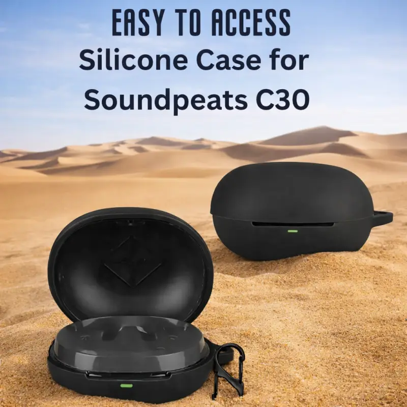 SoundPEATS C30 silicone case cover shockproof drop protection design