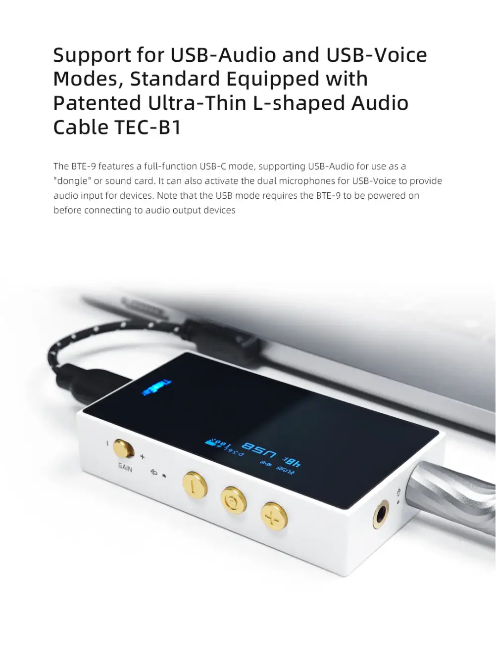 TimeEar HiFi audio amplifier for enhanced sound quality