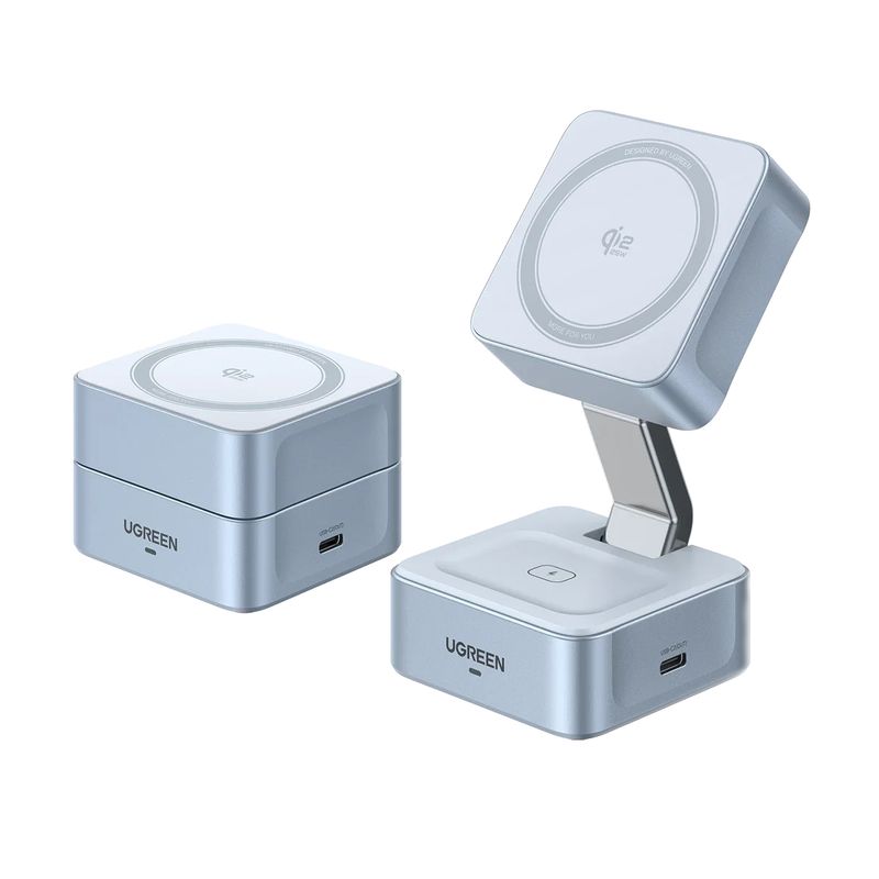 UGREEN MagFlow Qi2 25W 2-in-1 Magnetic Wireless Charger (55960B)