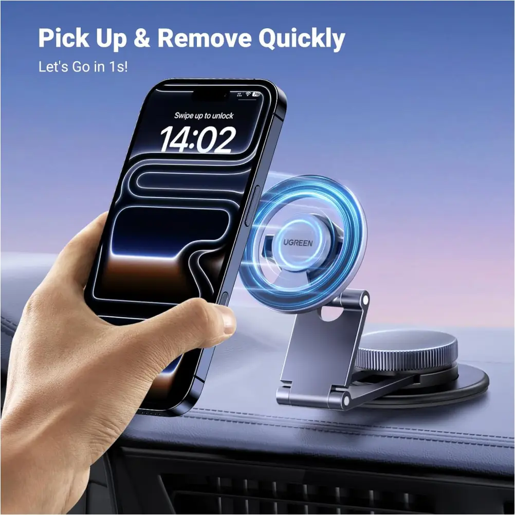 UGREEN 45577 dashboard phone holder premium metal design