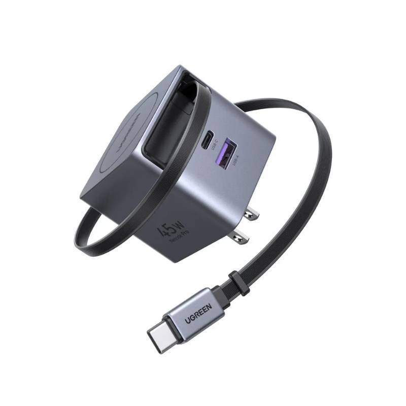 UGREEN X614 45W GaN Charger with Retractable Cable, 65823