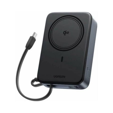UGREEN PB567 Qi2 20000mAh Magnetic Power Bank with Integrated Cable