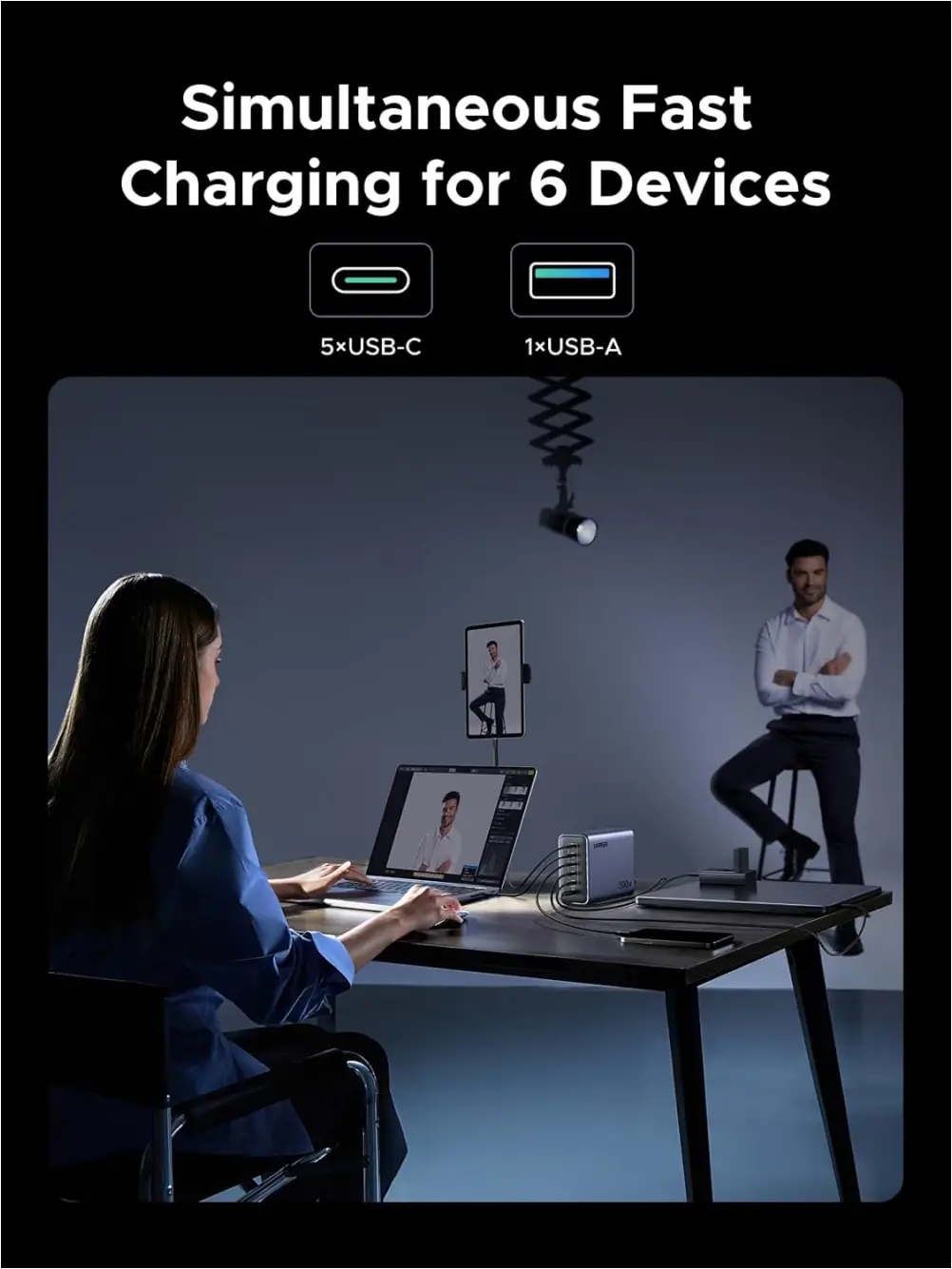 UGREEN X759 500W Fast Charging Station for Laptop and Smartphone