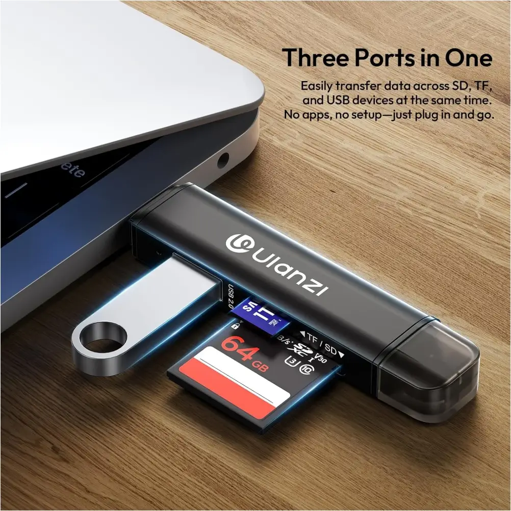 Ulanzi CR1 multi card reader compact portable design