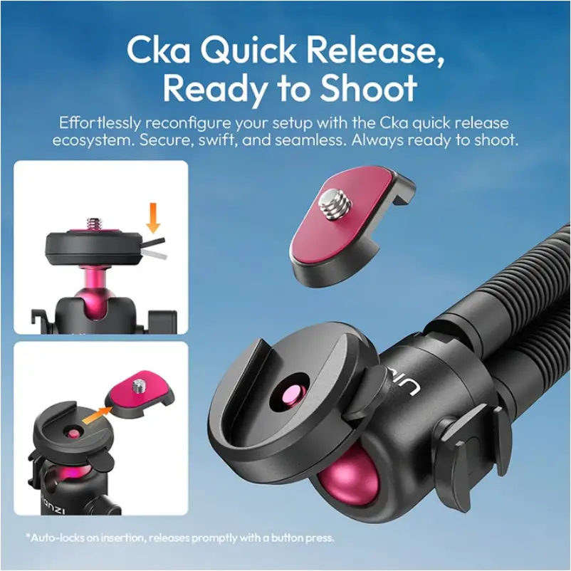 Ulanzi MT91 camera tripod with quick release mount system