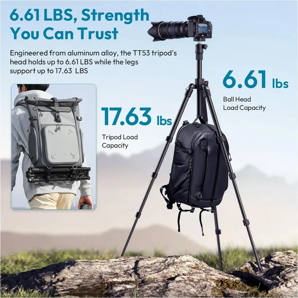 Ulanzi TT53 lightweight camera tripod durable design for photography