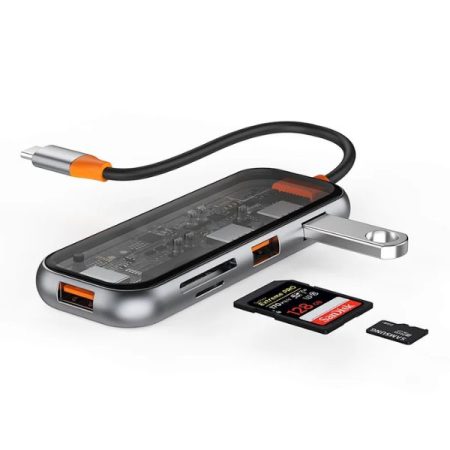 WiWU Cyber Series Multifunctional 5-in-1 Type C Hub Adapter