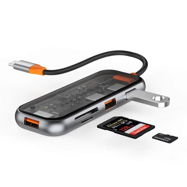 WiWU Cyber Series Multifunctional 5-in-1 Type C Hub Adapter