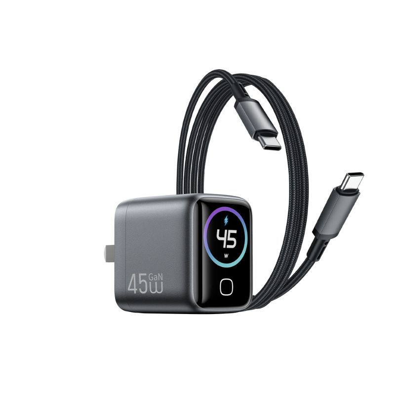 WiWU Voyager CHG500 45W GaN Charger with Real-Time Display