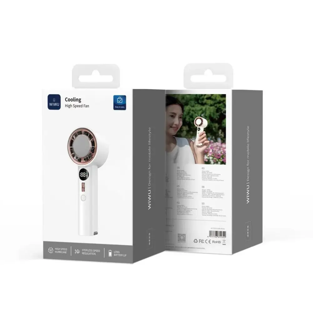 WIWU Wi-FS016 portable fan side profile compact design
