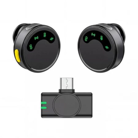 WiWU Wi-WM010 AI Noise-Canceling Magnetic Clip-on Wireless Microphone