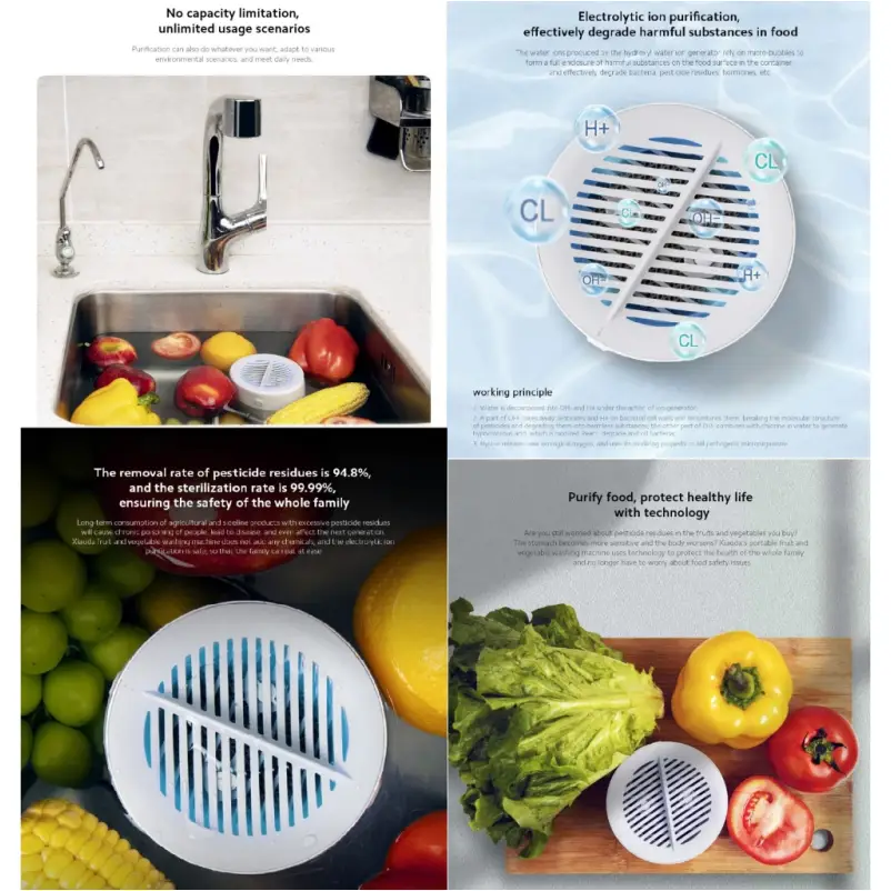 Xiaoda ultrasonic food cleaner for removing dirt and pesticides