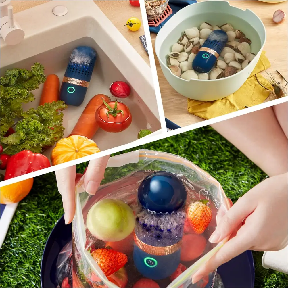 Xiaomi portable food cleaner machine for kitchen use