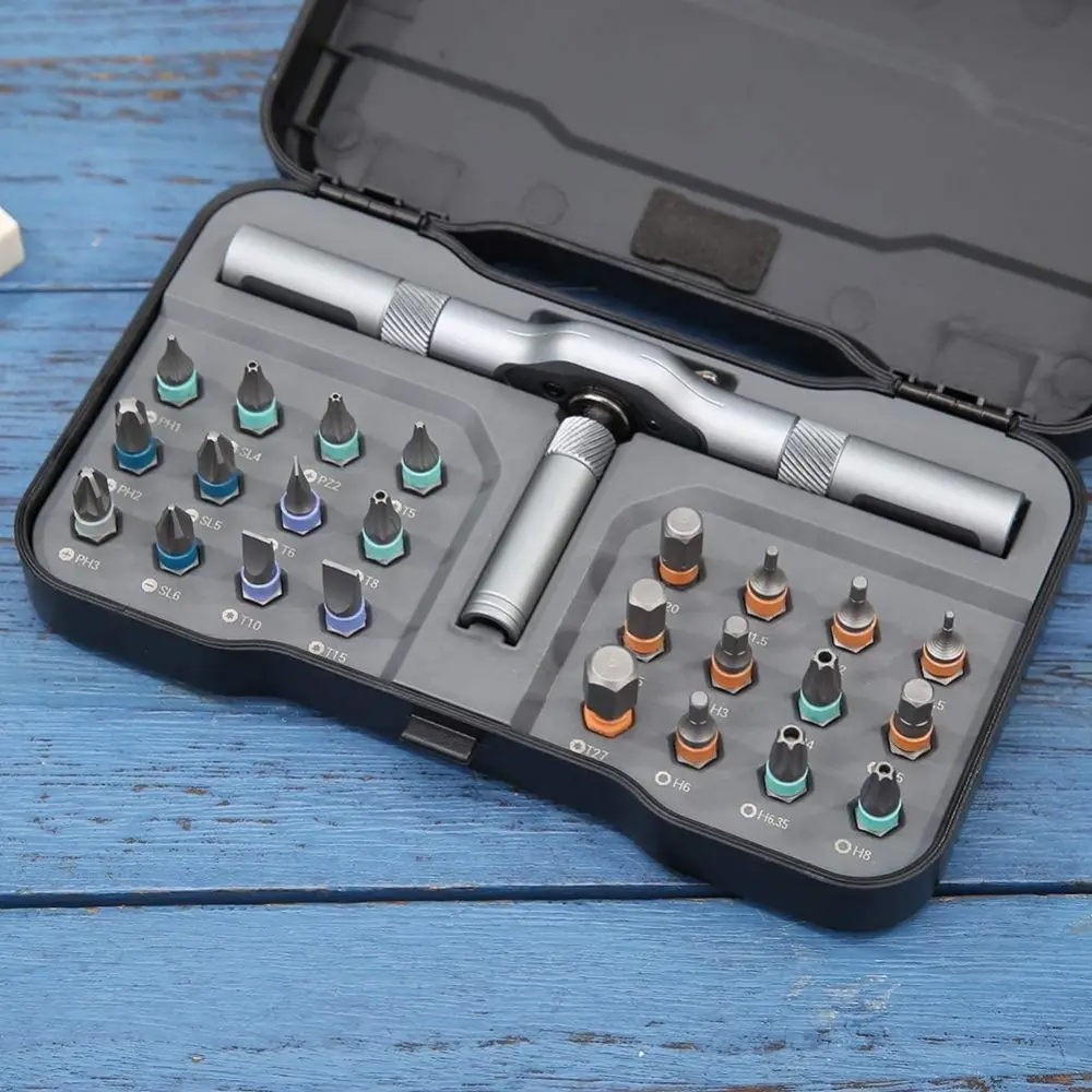 Xiaomi DUKA RS1 24 in 1 ratchet screwdriver set with precision bits in storage case mechanical tool kit