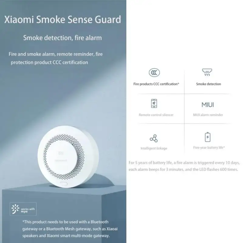 Xiaomi Mi Honeywell smart smoke detector fire alarm device