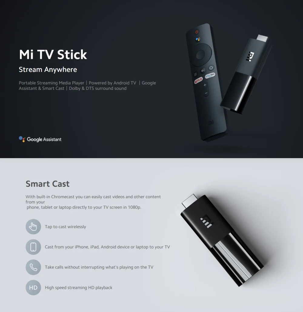 Xiaomi Mi TV Stick Full HD 1080p streaming performance