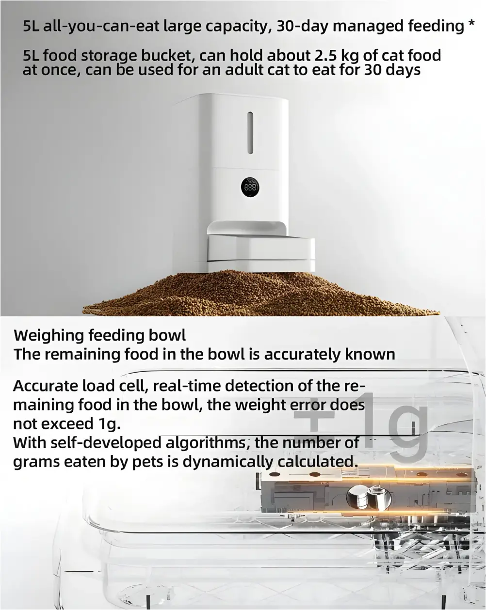 Mijia smart automatic pet feeder for cats and dogs