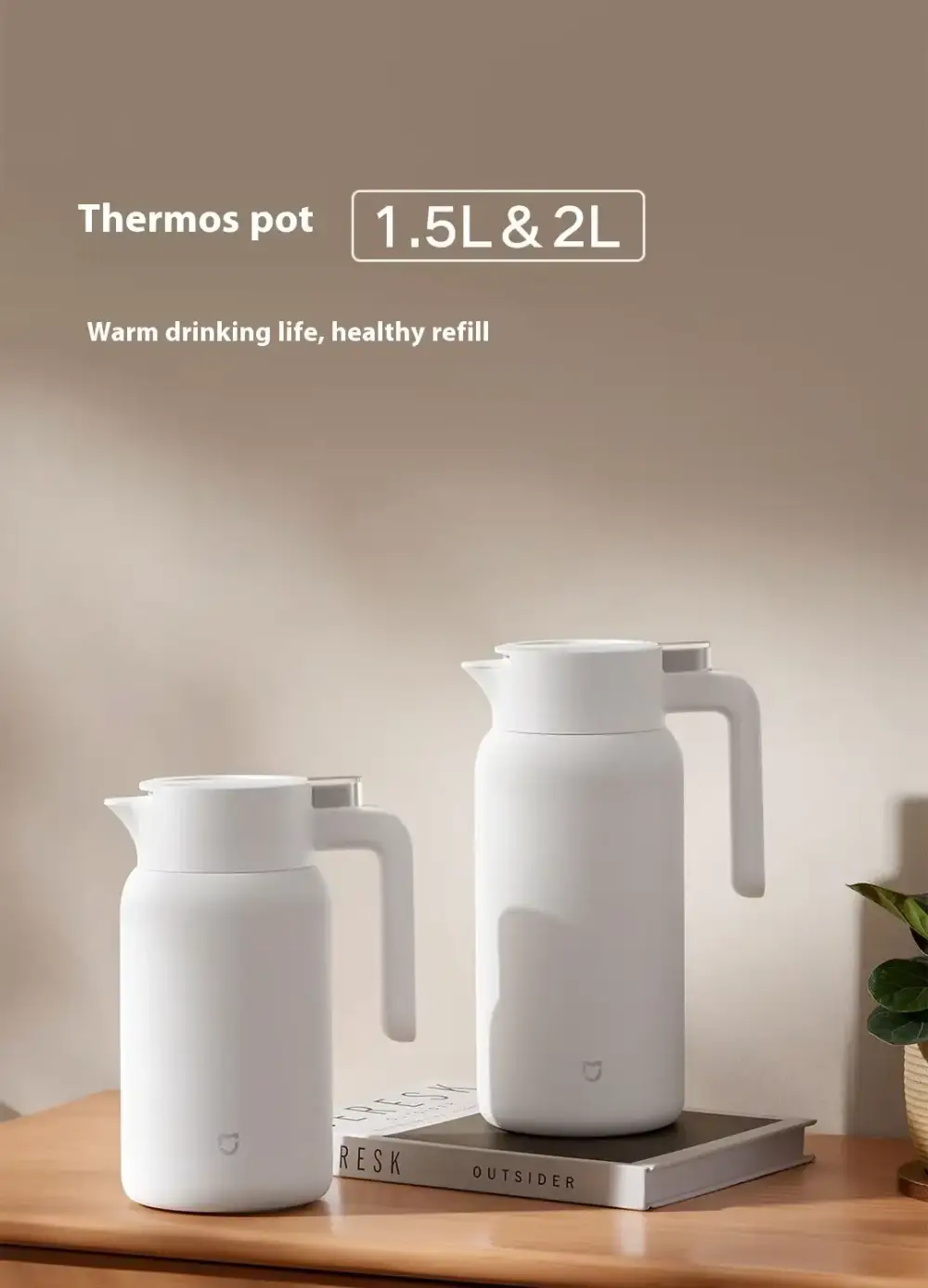 Xiaomi Mijia vacuum flask sleek design for hot and cold drinks