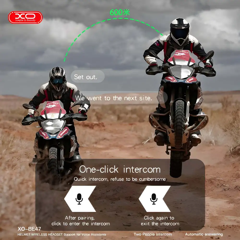 XO-BE47 motorcycle helmet Bluetooth headset easy installation helmet intercom system