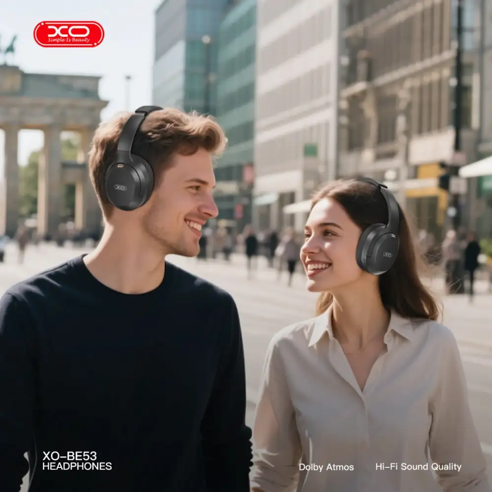 XO BE53 wireless ANC headphones premium over ear design Bluetooth headset