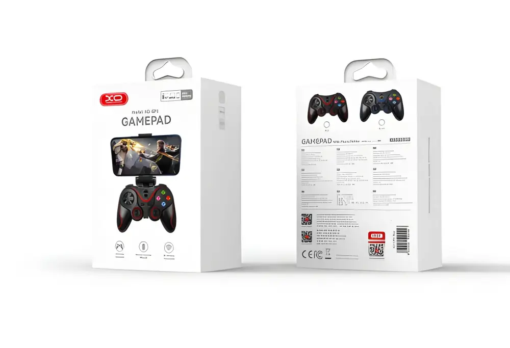 XO GP5 Bluetooth gaming controller ergonomic button layout and joystick design