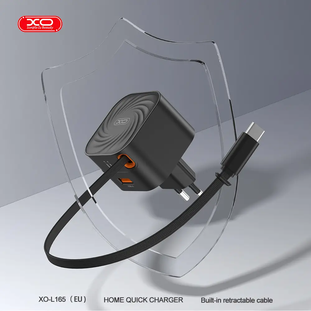 XO L165 20W PD fast charger adapter for smartphone fast charging