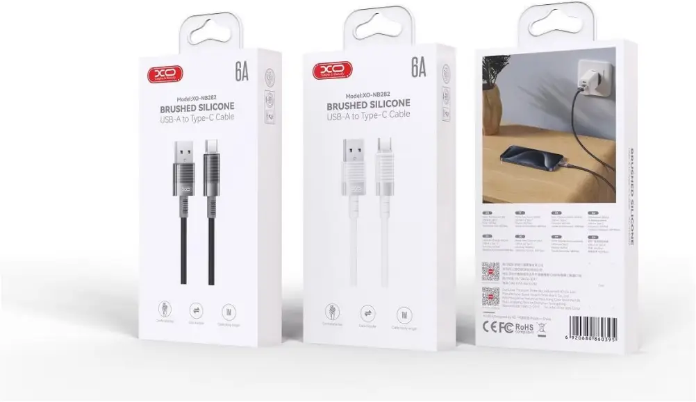 XO NB282 1m USB-C fast charging cable durable build quality