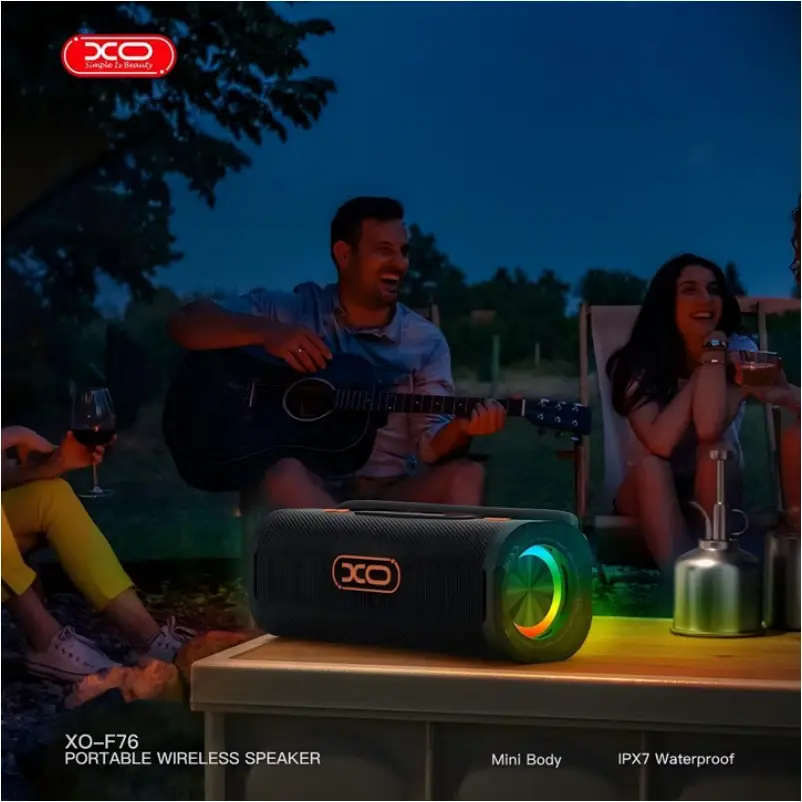 XOF76 RGB wireless speaker colorful lighting design
