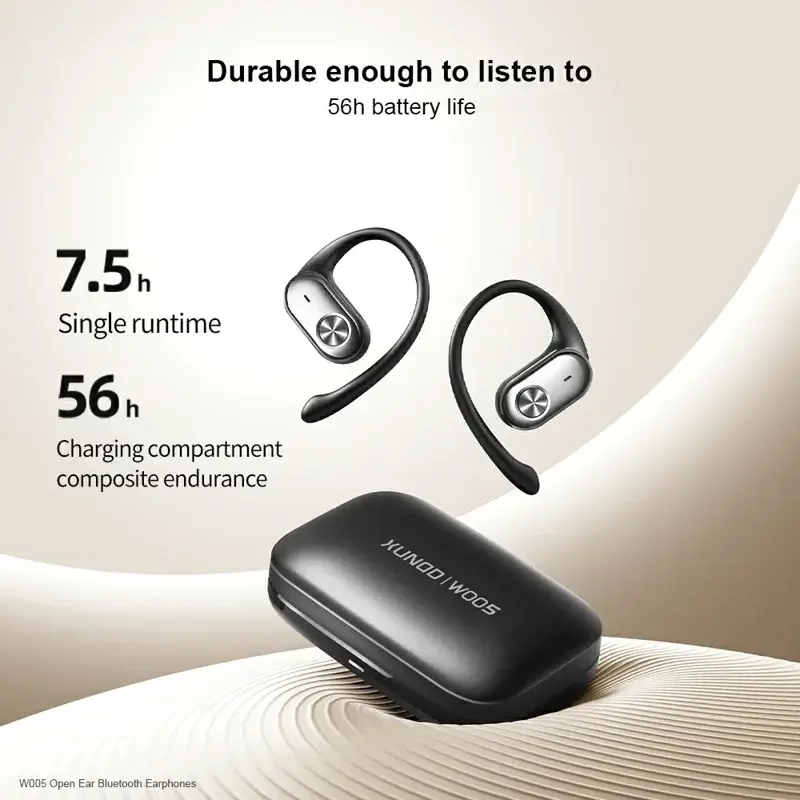 XUNDD W005 open ear wireless earphones side profile sports design