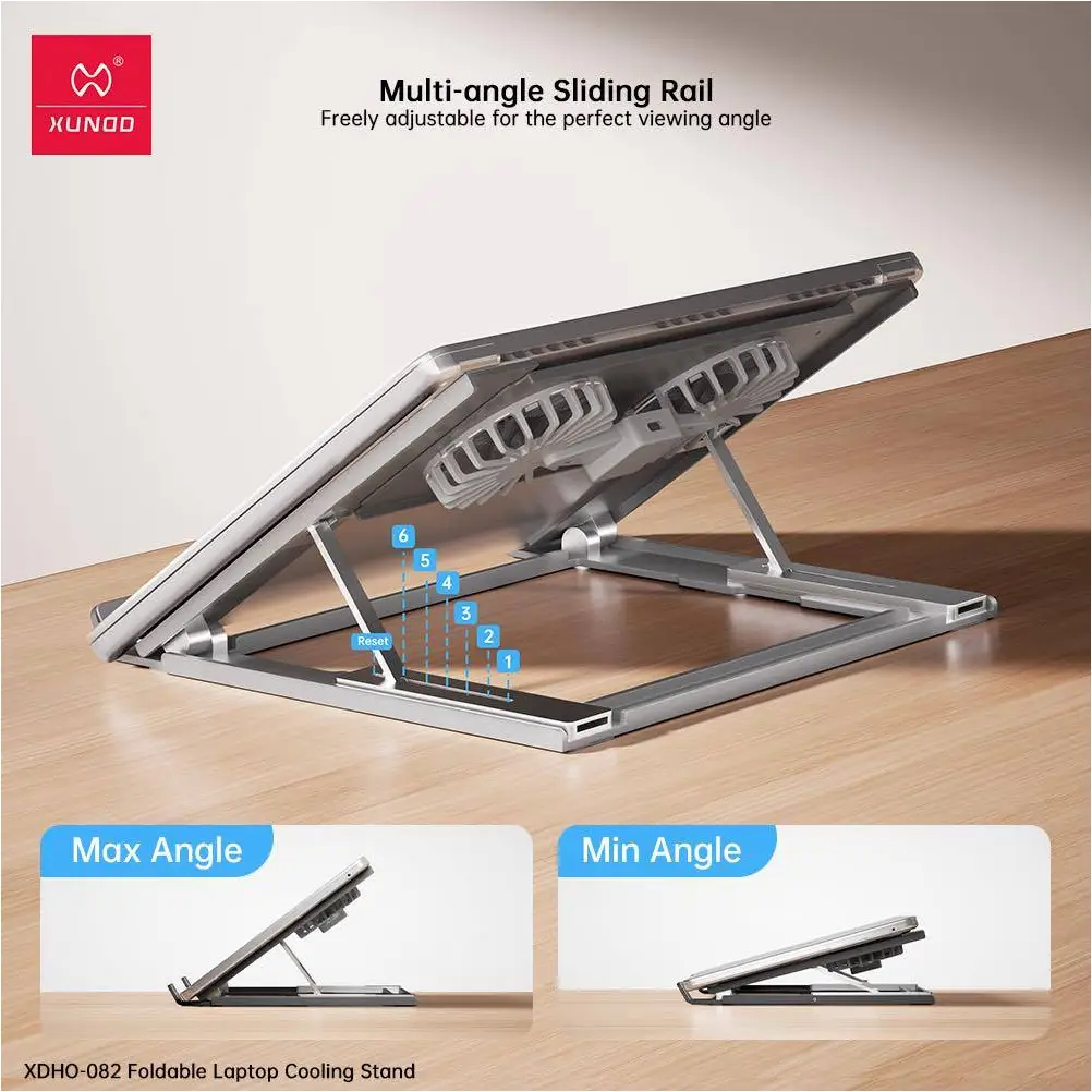 XUNDD foldable portable cooling stand for laptop support