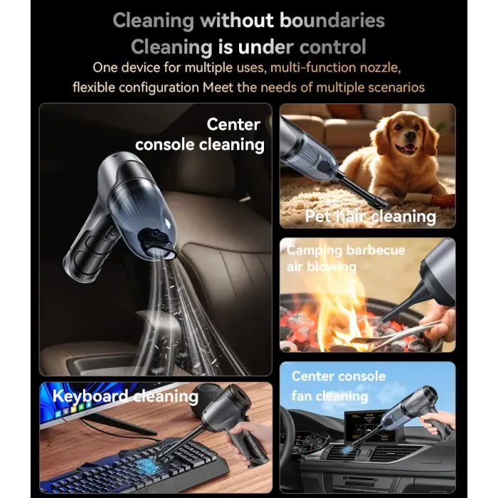 Yesido VC08 2-in-1 Portable Car Vacuum Cleaner Multi Purpose Cleaning